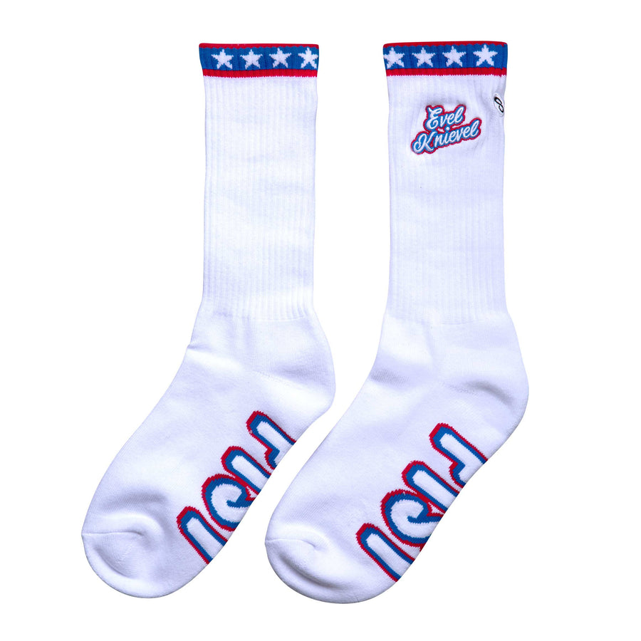 FIST Handwear Evel Knievel Crew Sock white