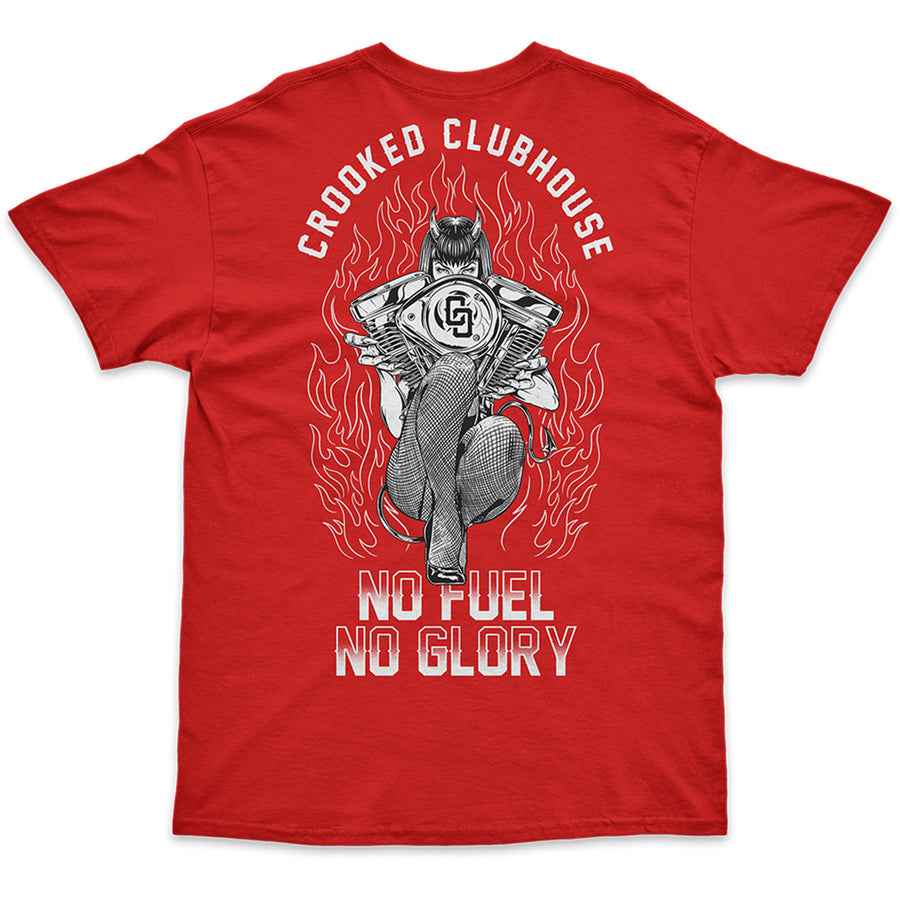 Crooked Clubhouse She Devil Tee - Red