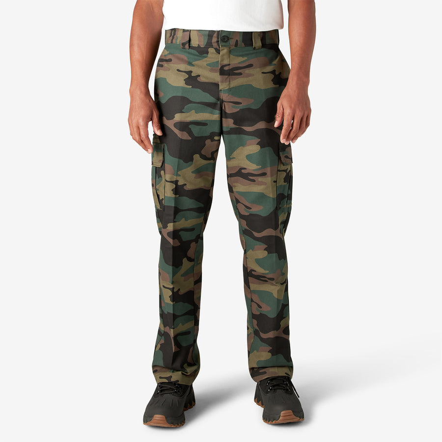 Flex Regular Fit Cargo Pants 30L - Hunter Green Camo