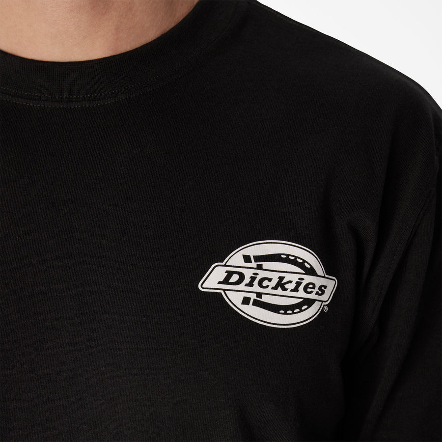 Long Sleeve Heavyweight Logo Tee - Knit Black