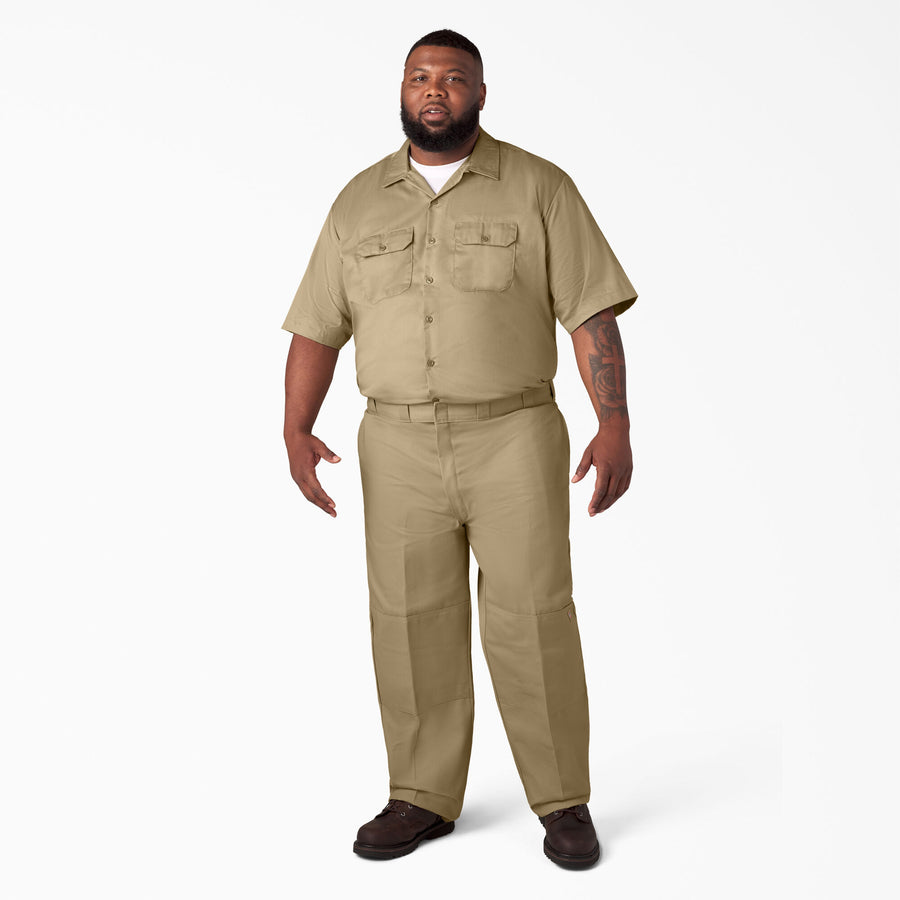 Twill Double Knee Work Pant 32L - Khaki