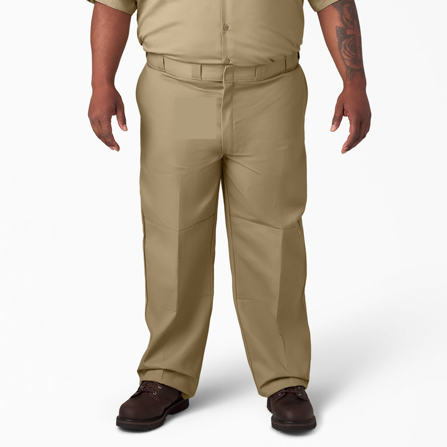 Twill Double Knee Work Pant 32L - Khaki