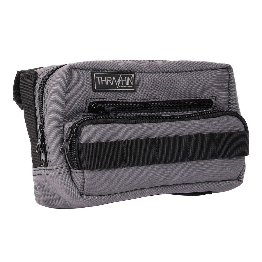 Thrashin Supply Co. Handlebar Bag Plus - Gray