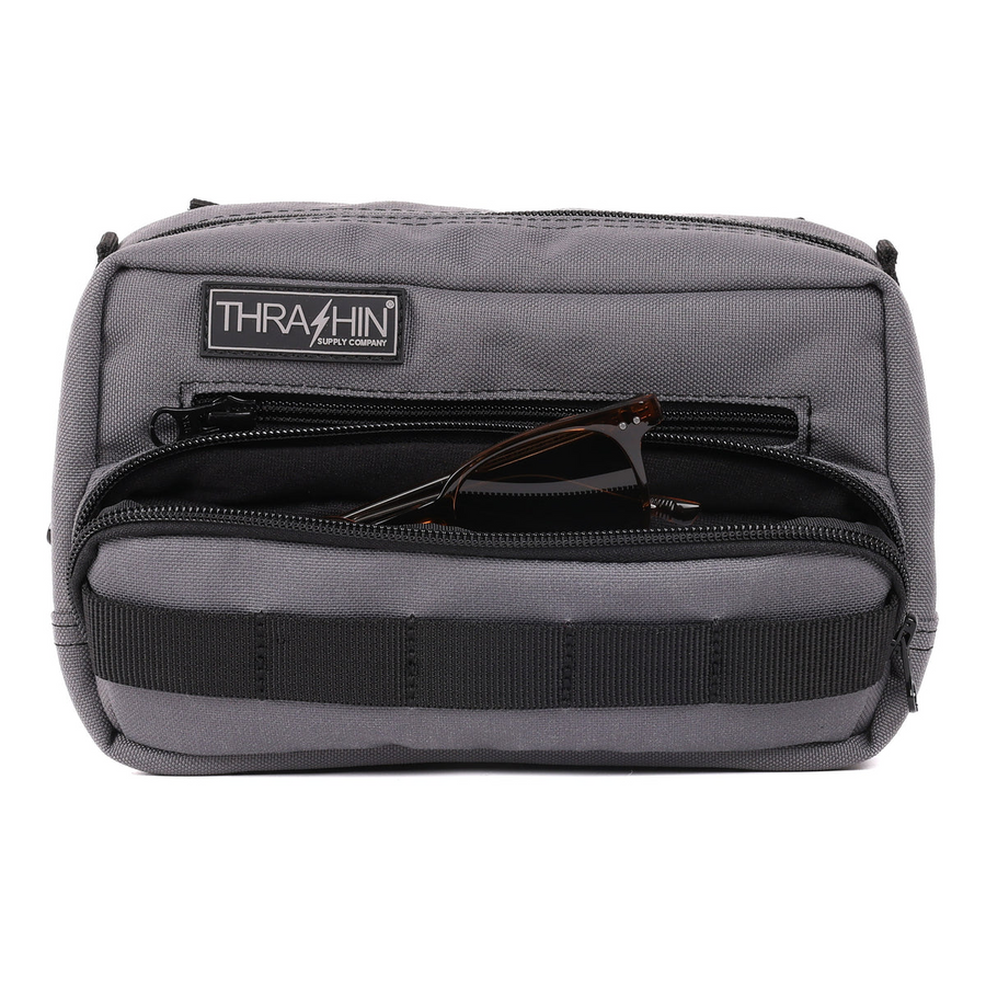 Thrashin Supply Co. Handlebar Bag Plus - Gray