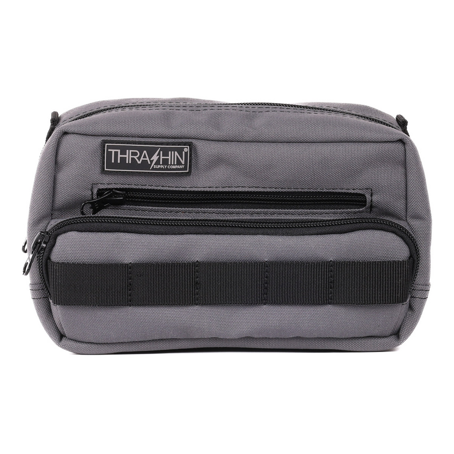 Thrashin Supply Co. Handlebar Bag Plus - Gray