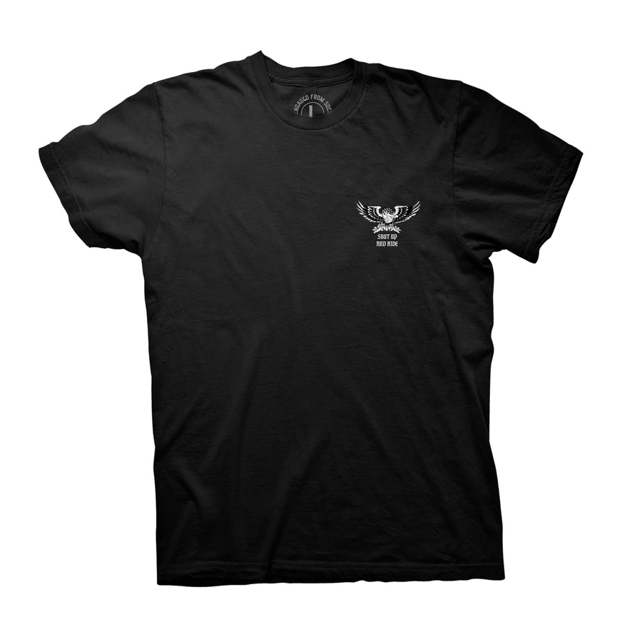 Crooked Clubhouse Shut Up & Ride 3 Tee - Black