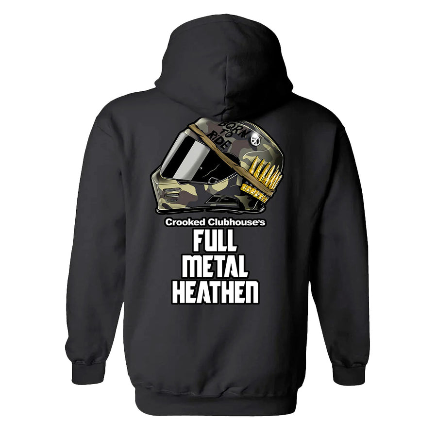 Crooked Clubhouse Full Metal Heathen Hoodie - Black