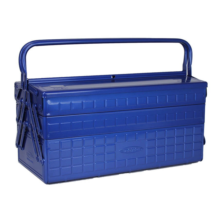 TOYO STEEL LARGE ULTIMATE MOTO TOOLBOX WITH 3 CANTILEVER TRAYS - BLUE