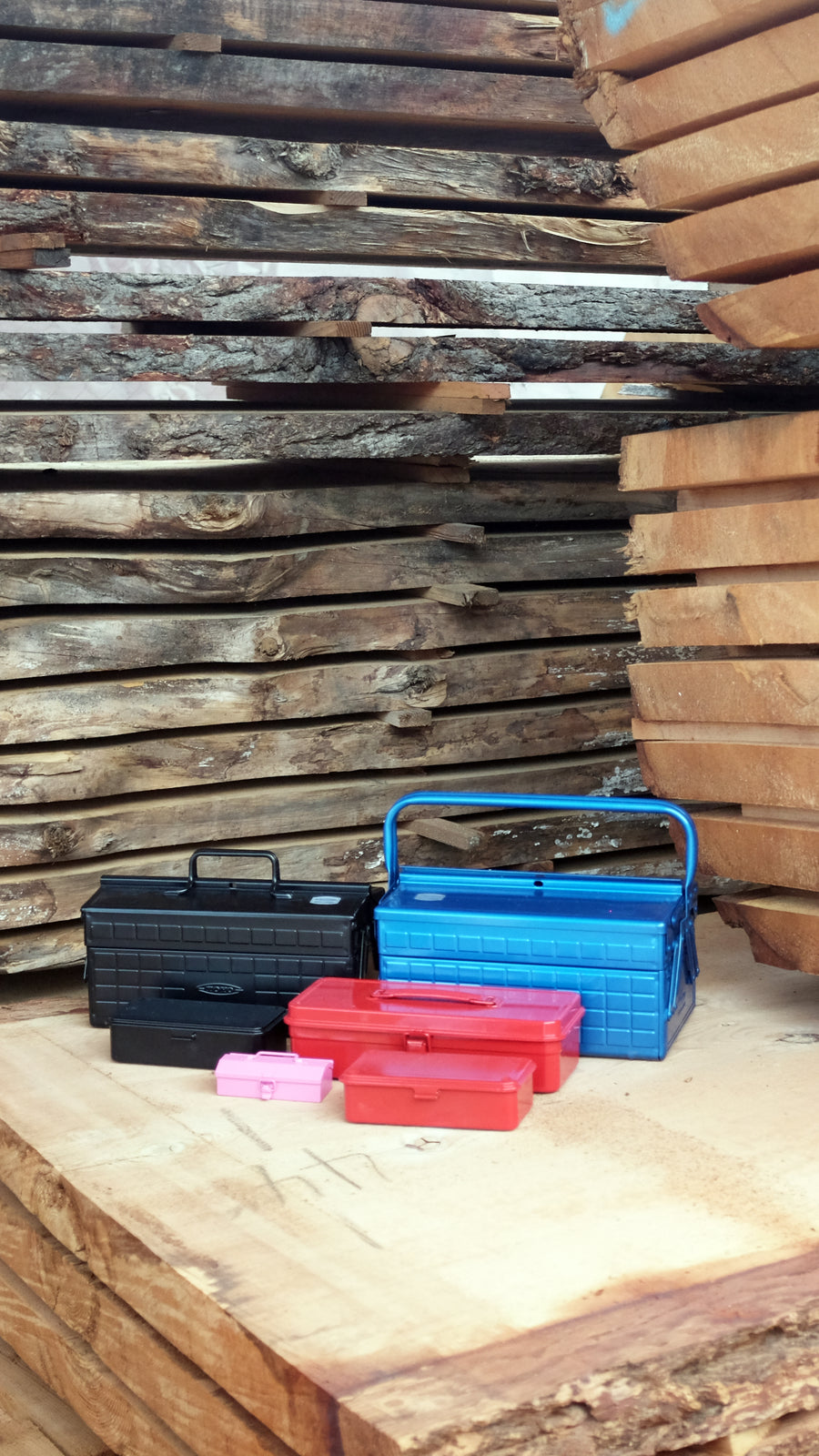 TOYO STEEL MEDIUM ULTIMATE MOTO TOOLBOX WITH 3 CANTILEVER TRAYS - BLUE