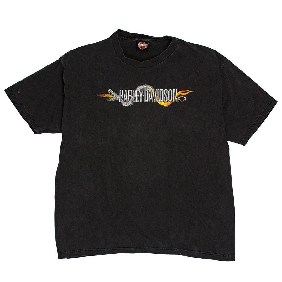 Harley Davidson Vintage T-Shirt - Daytona Beach Harley Florida - Black