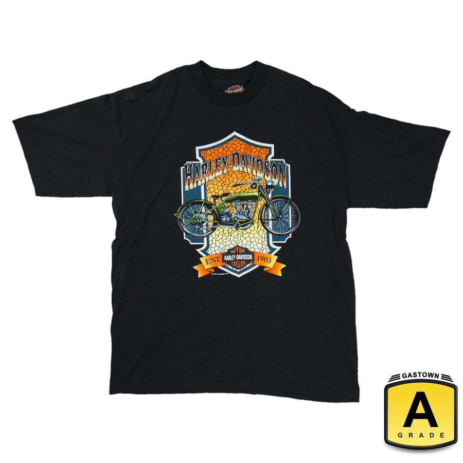 Harley Davidson Vintage T-Shirt - Harley Est. 1903 - Black