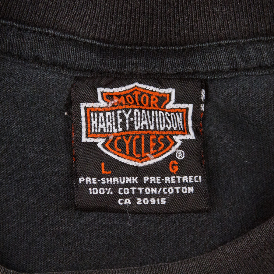 Harley Davidson Vintage T-Shirt - Quinlan's Harley Huntsville - Black