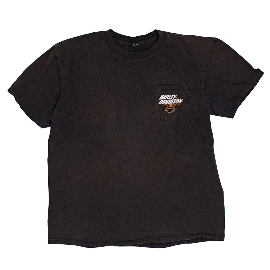 Harley Davidson Vintage T-Shirt - Thunder Road Harley Windsor - Black