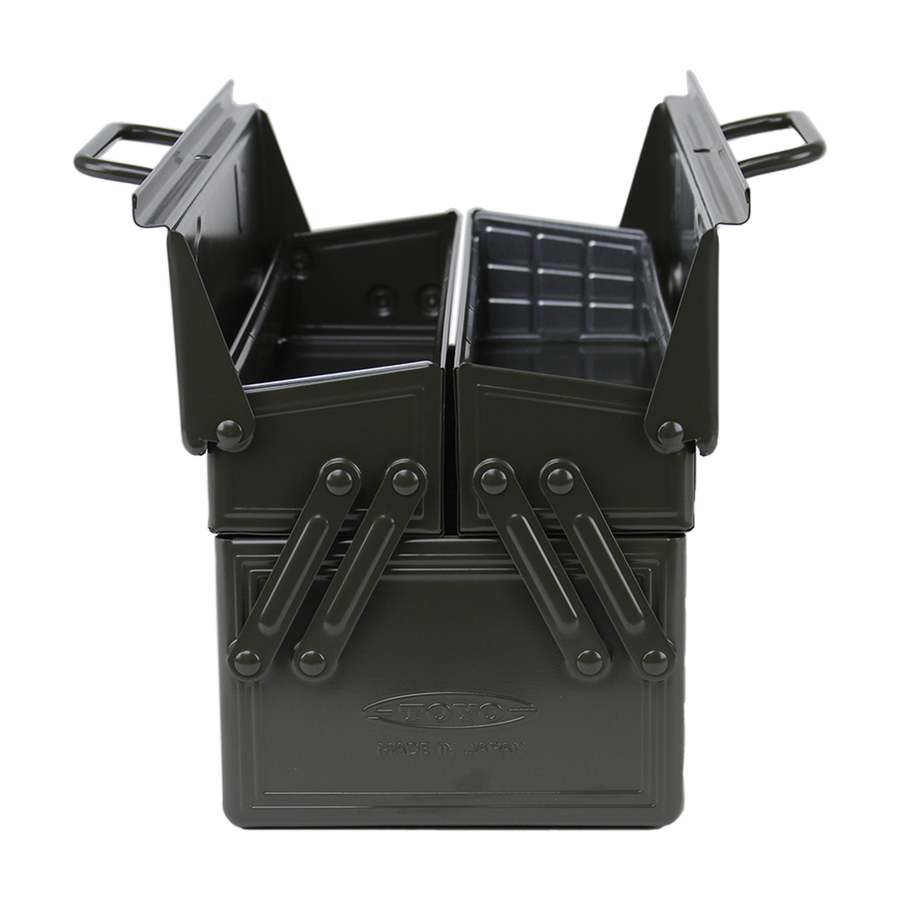 Toyo Steel Portable Shop Toolbox - Military Green