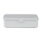 Toyo Steel T-190 White. Sleek matte white steel box with seamless construction, perfect for organizing and stacking. Durable and practical. 0.4kg.